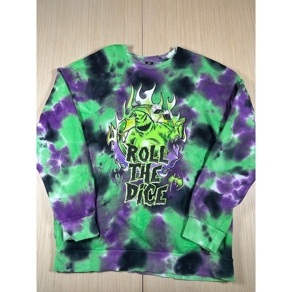 Disney Other - Disney The Nightmare Before Christmas Sweatshirt Mens M Multicolor Roll The Dice